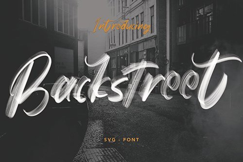 Backstreet - SVG Font
