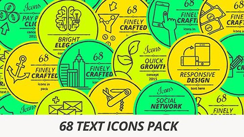 68 Text Icons 10132199