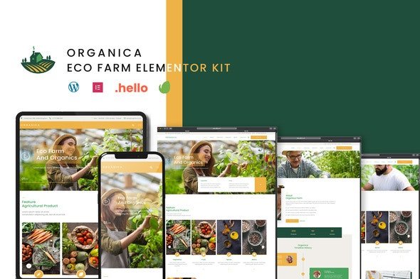 ThemeForest - Organica v1.0.0 - Eco Farm Elementor Template Kit - 31162349