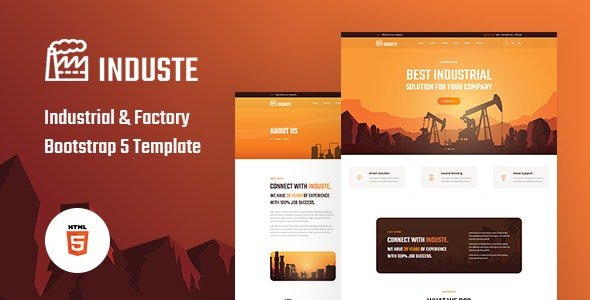 ThemeForest - Induste v1.0.0 - Industrial & Factory Bootstrap 5 Template - 31159884