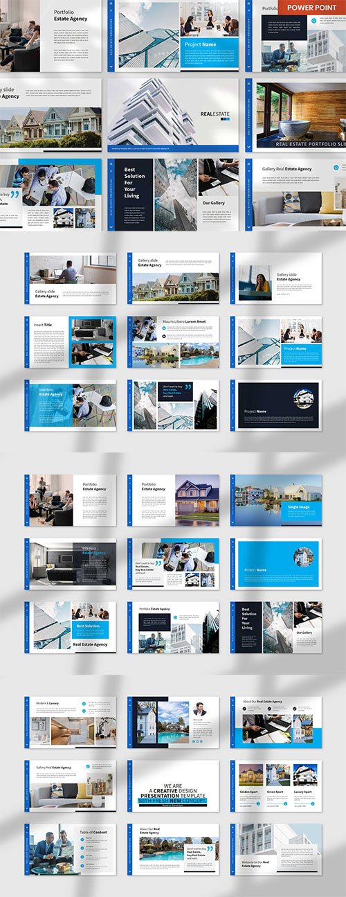 Real Estate PowerPoint, Keynote and Google Slides Template