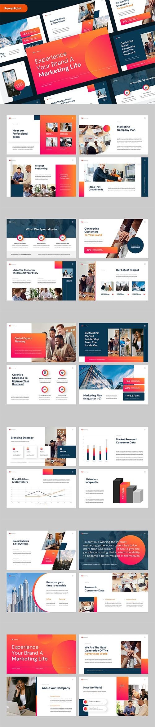 Business Marketing PowerPoint, Keynote and Google Slides Template