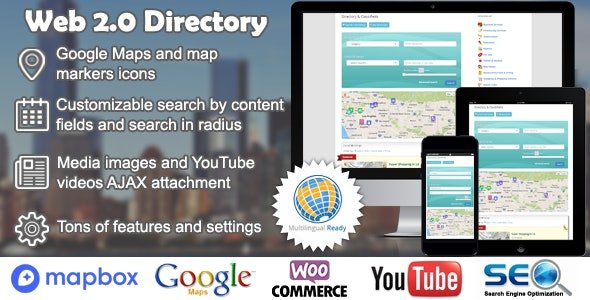 CodeCanyon - Web 2.0 Directory v2.7.7 - plugin for WordPress - 6463373 - NULLED