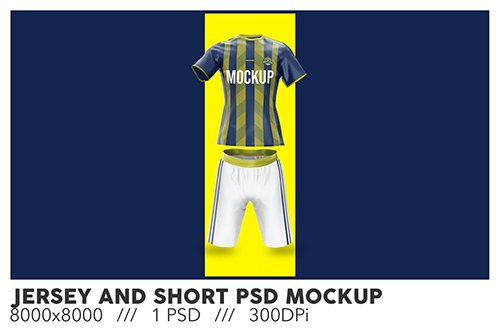 Jersey and Short PSD Mockup