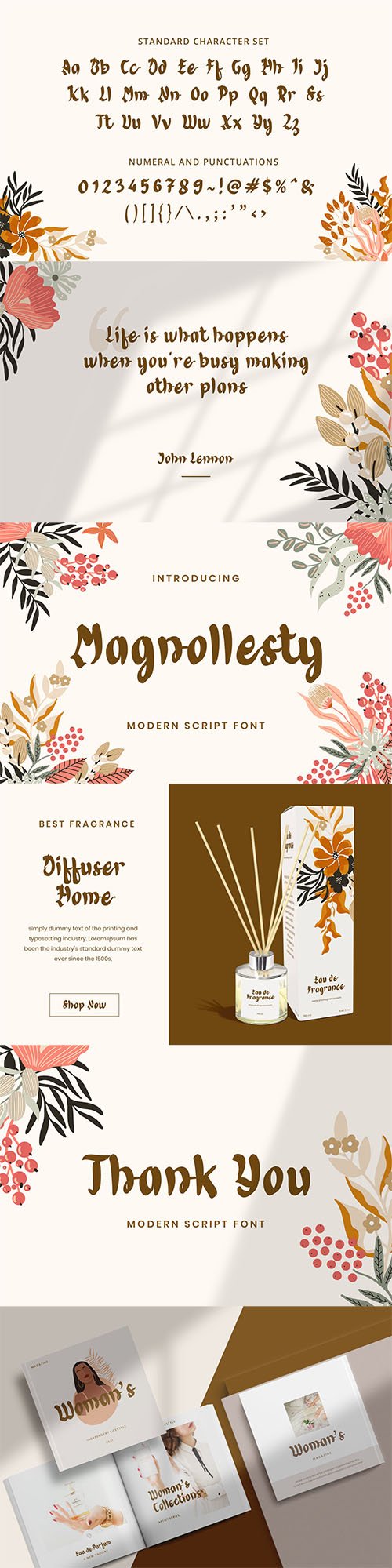 Magnollesty Modern Script Font
