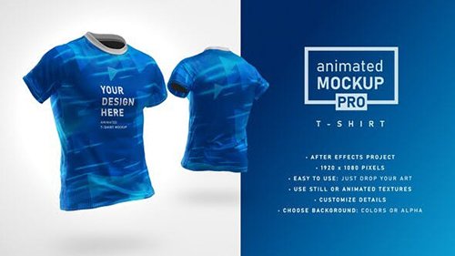 VideoHive - Animated Mockup PRO: 360 Animated T-shirt Mockup Template 30892735
