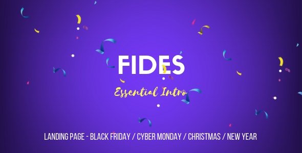 ThemeForest - Fides v1.0 - Essential Intro | Black Friday | Cyber Monday | Christmas | Campaign Landing Page Template - 22889193