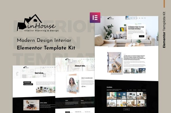 ThemeForest - Inhouse v1.0.0 - Modern Design Interior Elementor Template Kit - 30374317