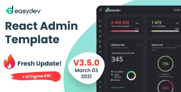 ThemeForest - EasyDev v3.5.0 - React Redux BS4 Admin & Dashboard Template + Seed Project - 21798550