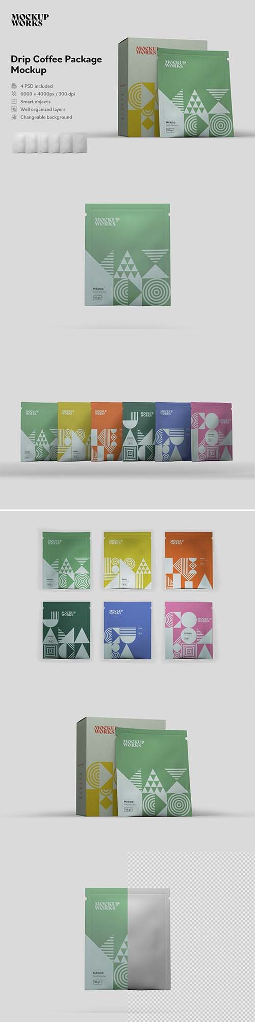 Download CreativeMarket - Drip Coffee Package Mockup 5877145 » NitroGFX - Download Unique Graphics For ...