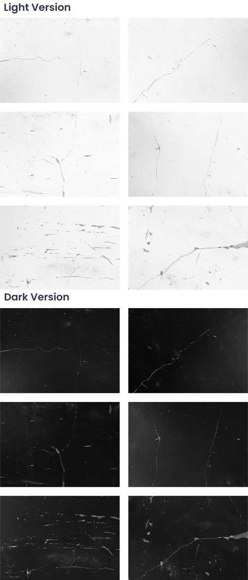 12 Crack Overlay Textures Collection