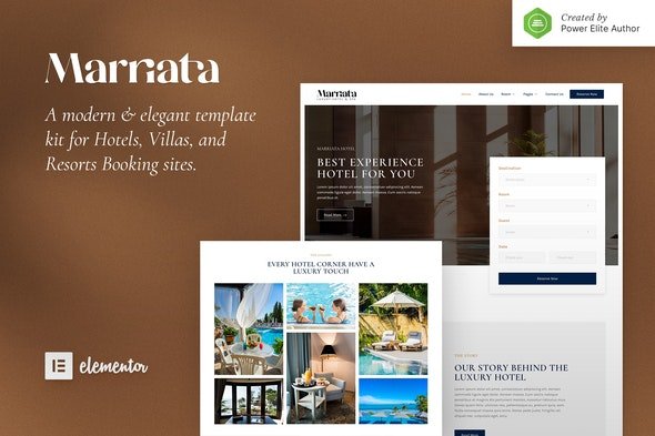 ThemeForest - Marriata v1.0.0 - Hotel & Resort Elementor Template Kit - 31332102