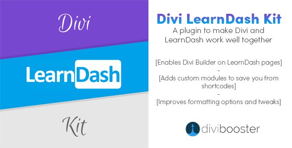 DiviBooster - Divi LearnDash Kit v1.2.9 - Plugin to Make Divi and LearnDash Work Well Together