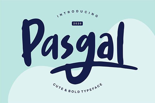 Pasgal | Cute & Bold Typeface