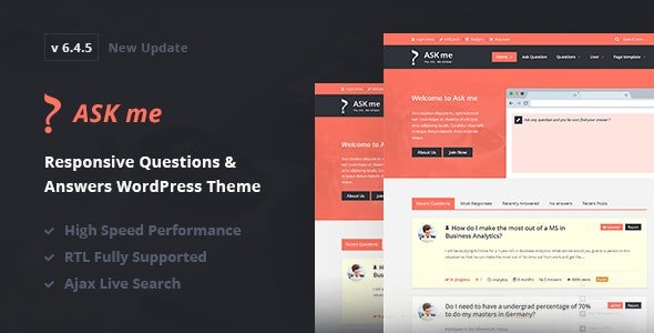 ThemeForest - Ask Me v6.4.5 - Responsive Questions & Answers WordPress - 7935874 - NULLED