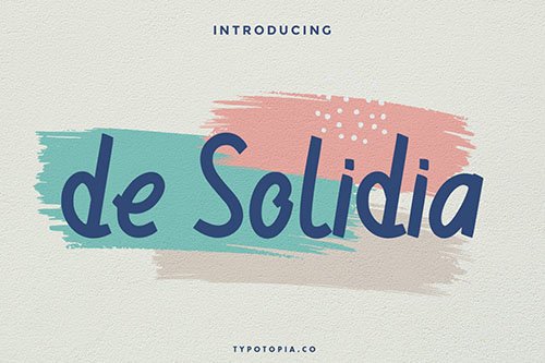 de Solidia Handwritten Font