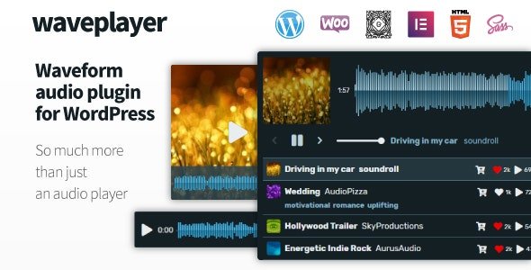 CodeCanyon - WavePlayer v3.1.8 - Waveform Audio Player for WordPress and WooCommerce - 14349799