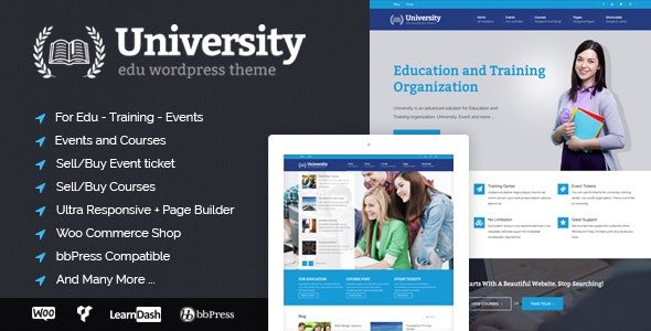 ThemeForest - University v2.1.5 - Education, Event and Course Theme - 8412116