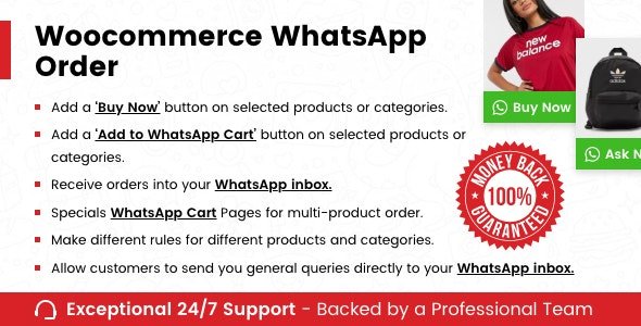 CodeCanyon - WooCommerce Whatsapp Order v1.0.4 - 27861649
