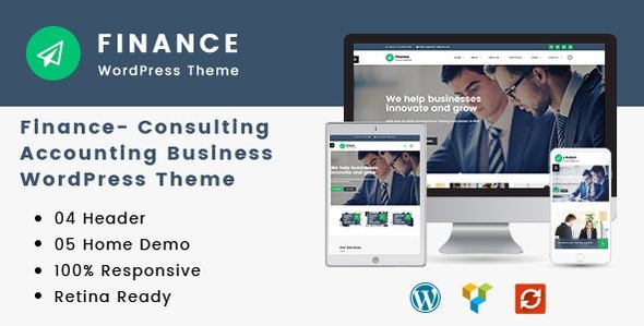 ThemeForest - Finance v1.3.9 - Consulting, Accounting WordPress Theme - 19444449