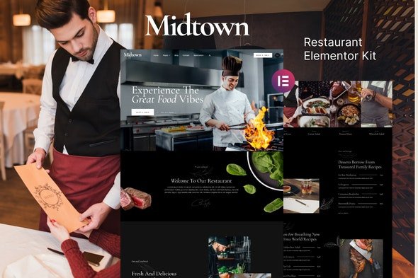 ThemeForest - Midtown v1.0.0 - Restaurant Elementor Template Kit - 31521271
