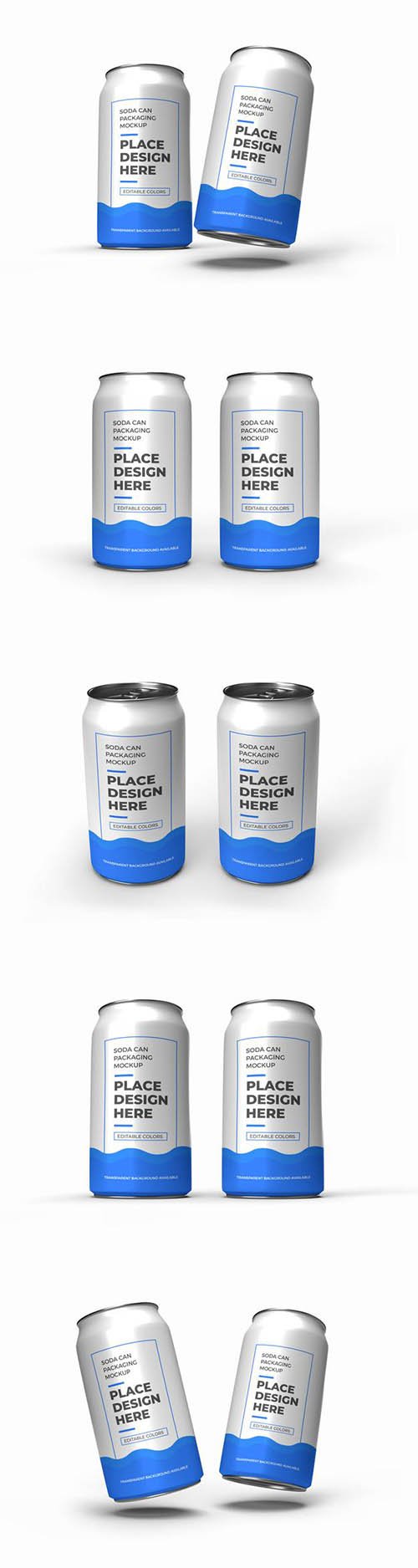 Soda Can Packaging Mockup 2