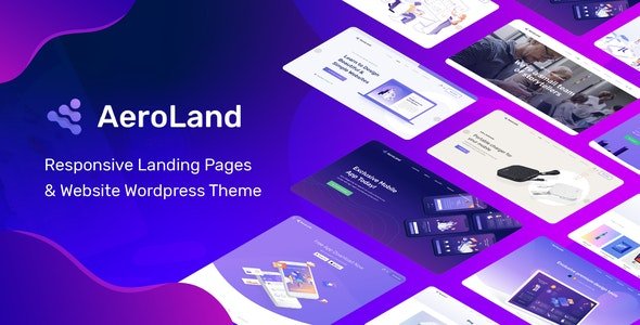 ThemeForest - AeroLand v1.4.0 - App Landing Software Website WordPress Theme - 23314522 - NULLED