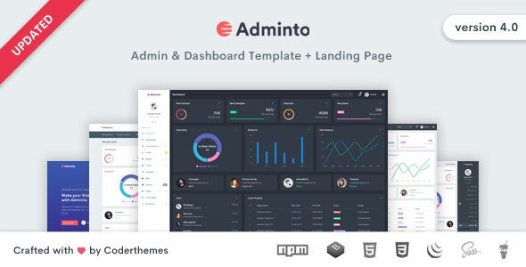 ThemeForest - Adminto v4.0 - Admin Dashboard Template - 15025393