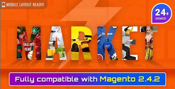 ThemeForest - Market v6.2.0 - Premium Responsive Magento 2 and 1.9 Store Theme with Mobile-Specific Layout (24 HomePages) - 8945695