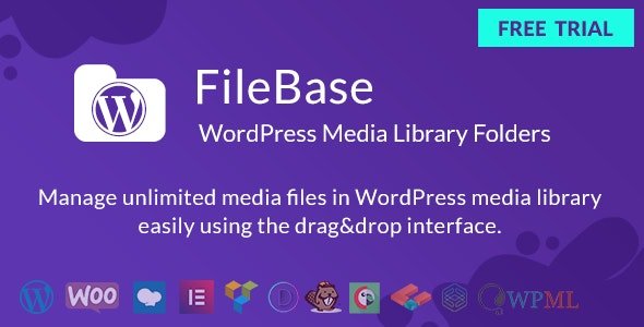 CodeCanyon - WordPress Media Library Folders - FileBase v2.0.4 - 24335198