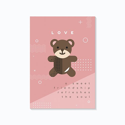 Pastel Valentines Day Poster