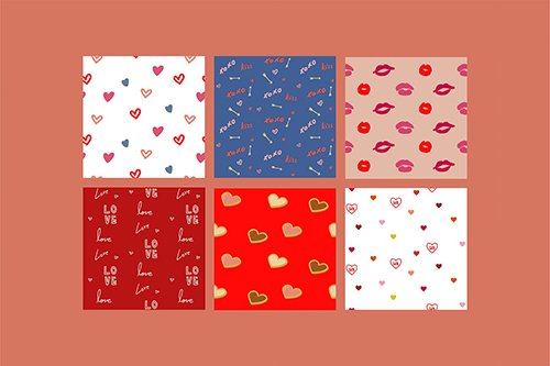Illustrations of Valentines Items