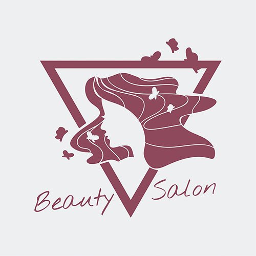 Womens beauty salon logo vector