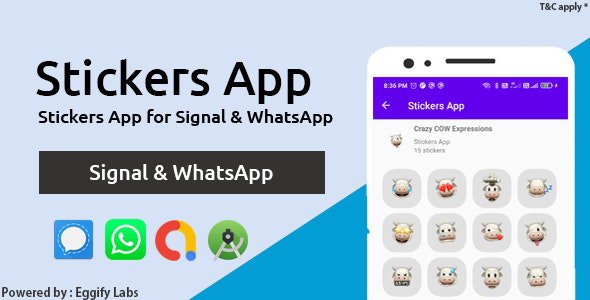 CodeCanyon - Sticker.fy v1.0 - The Ultimate Stickers App for Signal & WhatsApp with AdMob Integrated - 30457001