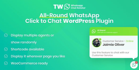 CodeCanyon - WhatsApp Chat for WordPress and WooCommerce v1.1.0 - 28857551