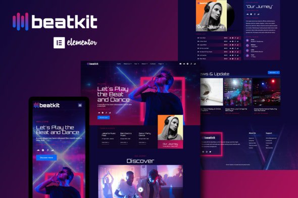 ThemeForest - BeatKit v1.0.0 - Music Events Elementor Template Kit - 31575133