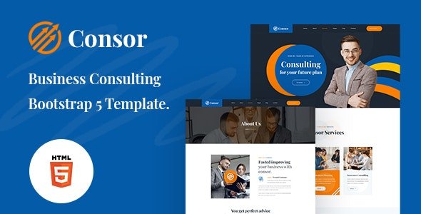 ThemeForest - Consor v1.0 - Business Consulting Bootstrap 5 Template - 31575510