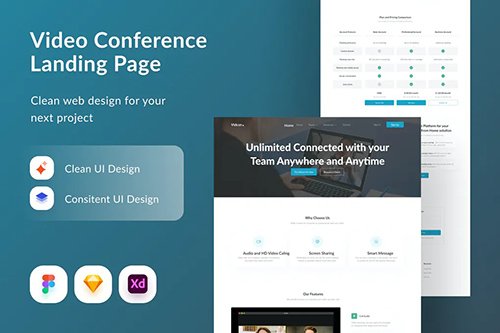 Video Conference Landing Page