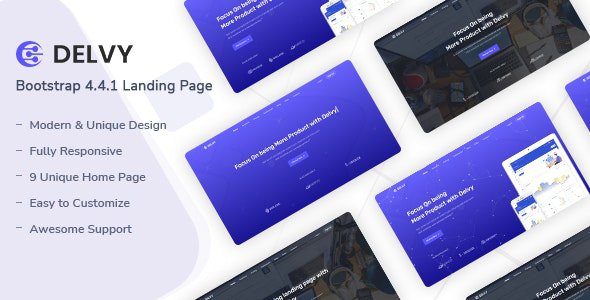 ThemeForest - Delvy v1.0.0 - Responsive Landing Page Template - 31425536