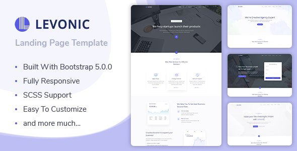 ThemeForest - Levonic v1.0 - Bootstrap 5 Landing Page Template - 31539668