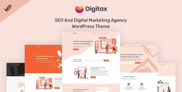 ThemeForest - Digitax v1.0.9 - SEO & Digital Marketing Agency WordPress Theme - 23484190