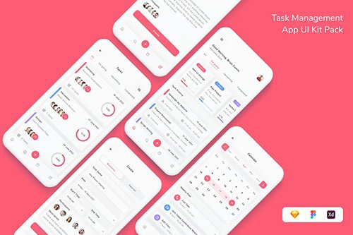 Task Management App UI Kit Pack