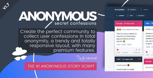 CodeCanyon - Anonymous v1.7 - Secret Confessions - 20583267