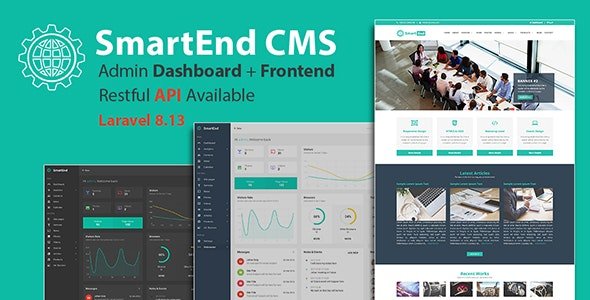 CodeCanyon - SmartEnd CMS v8.3.0 - Laravel Admin Dashboard with Frontend and Restful API - 19184332