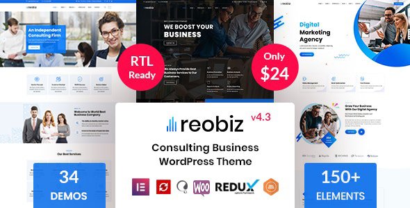ThemeForest - Reobiz v4.5 - Consulting Business WordPress Theme - 26702860