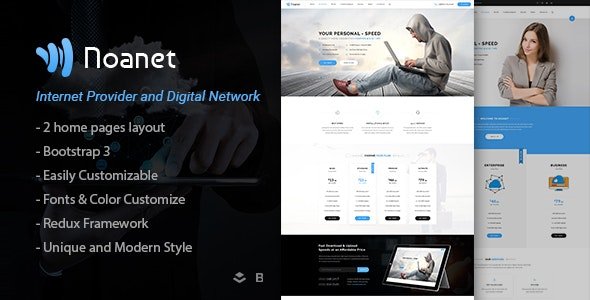 ThemeForest - Noanet v2.13 - Internet Provider And Digital Network WordPress Theme - 19322452