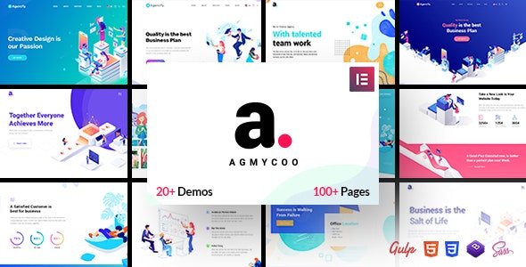ThemeForest - Agmycoo v1.9 - Isometric Startup Creative Digital Agency WordPress Theme - 23103620