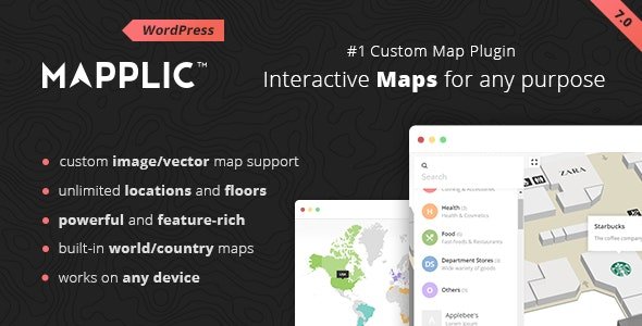 CodeCanyon - Mapplic v7.0.1 - Custom Interactive Map WordPress Plugin - 6800158