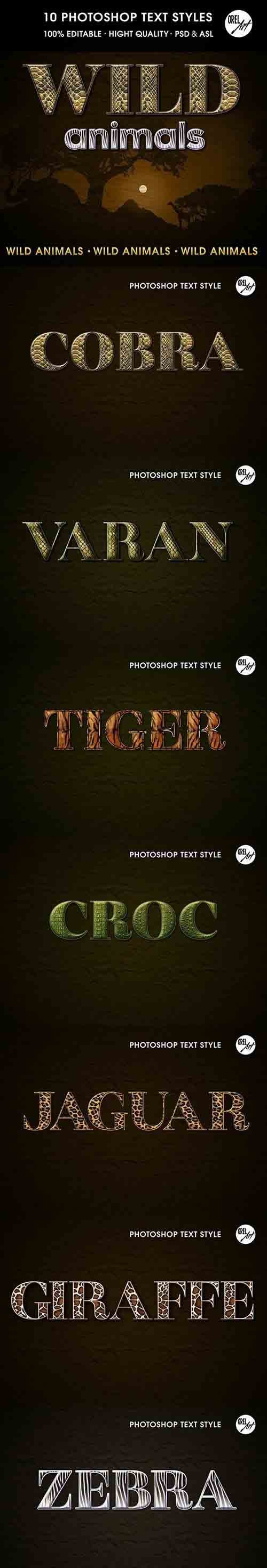 GraphicRiver - Wild Animals Text Styles 30385880
