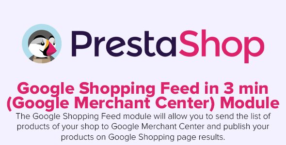Google Shopping Feed in 3 min (Google Merchant Center) v4.1.6 - PrestaShop Module